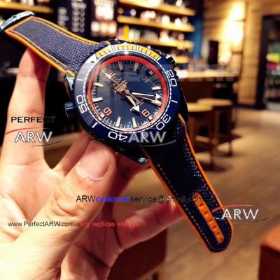 Perfect Replica Omega Seamaster Planet Ocean Blue Dial Watch